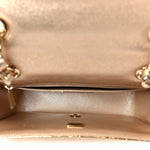 Mirror Calfskin Metallic Calfskin Quilted Hollywood Boulevard Backpack With Coin Purse Gold