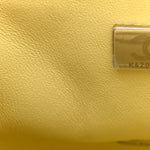 Lambskin Quilted Mini Square Flap Yellow