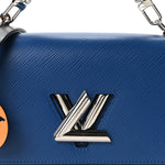 Epi Twist Braided Strap Shoulder Bag MM Bleu Roi
