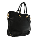 Vitello Daino Tote Black