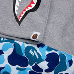Abc Camo Side Shark Sweat Shorts - Blue