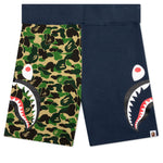 Abc Camo Side Shark Sweat Shorts - Green