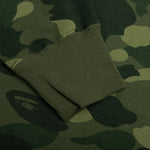Color Camo Crystal Stone Relaxed Fit Crewneck - Green