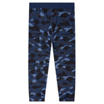 Color Camo Wide Fit Sweat Pants - Navy