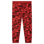 Color Camo Wide Fit Sweat Pants - Red