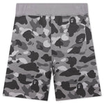 Honeycomb Camo Shark Sweat Shorts - Grey