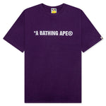 A Bathing Ape Logo Tee - Purple