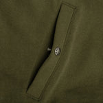 Military Shark Relaxed Fit Full Zip Hoodie - Olive Drab