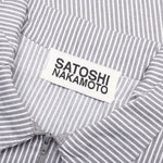 A Lot on My Mind Oversized Workshirt - Grey Stripes