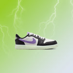 Air Jordan 1 Retro Low OG (PS) - Black/Black Raspberry/Volt Tint