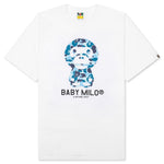 Abc Camo Baby Milo Tee - White/Blue