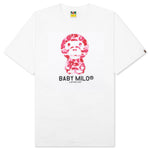 Abc Camo Baby Milo Tee - White/Pink