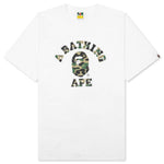 Abc Camo College Tee - White/Green