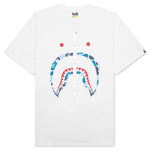 ABC Camo Shark Tee - White/Blue