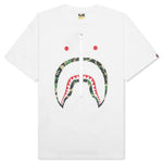 ABC Camo Shark Tee - White/Green