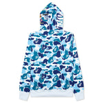 Abc Camo Tiger Full Zip Hoodie - Blue
