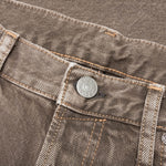 Straight Fit Jeans - Beige