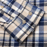Flannel Shirt - Oat Beige/Blue