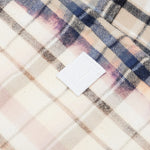 Flannel Short - Oat Beige/Blue