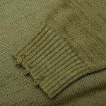 Knitted Sweater - Olive Green