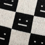 Kids Wool Crewneck Sweater - Black/Oatmeal Beige