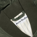 Satin Bomber Jacket - Olive Green