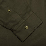 Linen Blend Shirt - Dark Olive