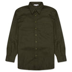 Linen Blend Shirt - Dark Olive