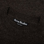 Wool Crew Neck Sweater - Grey/Brown