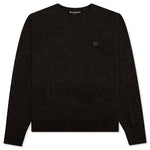 Wool Crew Neck Sweater - Grey/Brown