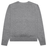 Wool Knit Cardigan - Grey Melange