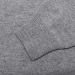 Wool Knit Cardigan - Grey Melange