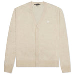 Wool Knit Cardigan - Oatmeal/Melange