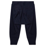 Encapsulated Nylon Ultrawide Drawcord Cargo Trouser - Navy