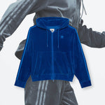 Adidas Originals x Jeremy Scott Full-Zip Hoodie - Blue