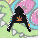 Adidas Originals x Jeremy Scott Women's Cropped Hoodie - Black