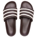 Adidas Originals x Wales Bonner Adilette - Dark Brown/Wonder White/Night Brown