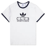 Women's Adidas x Sporty & Rich T-Shirt - Core White/Night Navy