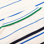 Adidas x Wales Bonner Knit Polo - Wonder White/Green/Blue Bird