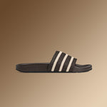 Adidas Originals x Wales Bonner Adilette - Dark Brown/Wonder White/Night Brown