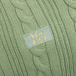 Cableknit Cardigan-Aventurine Green