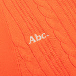 Cableknit Cardigan - Carnelian Orange