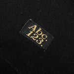 Fleece Crewneck with Waffle - Anthracite Black