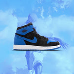 Air Jordan 1 Retro High OG (GS) 'Royal Reimagined' - Black/Royal Blue/White
