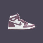 Air Jordan 1 Retro High OG (GS) 'Mauve' - White/Sky J Mauve
