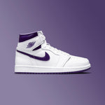 Women's Air Jordan 1 Retro Hi - White/Court Purple