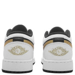 Air Jordan 1 Low (GS) - White/Metallic Gold/Black
