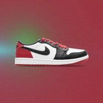Air Jordan 1 Low OG 'Black Toe' - White/Black/Varsity Red