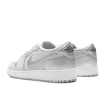 Air Jordan 1 Low OG 'Metallic Silver' (GS) - Neutral Grey/Metallic Silver/White