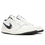 Air Jordan 1 Low SE 'Brushstroke' - Sail/Black/Total Orange